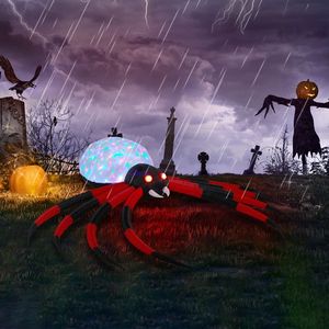 Ragno Gonfiabile di Halloween da 3,6 m con Luci LED Rotanti, Decorazione Gigante Spaventosa per Esterni e Giardino - Product Image 1