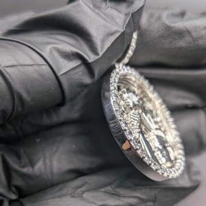 Luxury 925 Silver Pendant With Round Brilliant Cut lab grown Diamonds Liberty Design Unisex Everyday Wear - Product Image 3