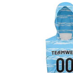 Camiseta de Fútbol 7v7 para Niños, sin Mangas, con Capucha, Estampado Sublimado de Rayas Abstractas, Uniforme Personalizado con Nombre y Número del Jugador - Product Image 6
