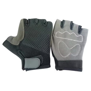 Guantes de Medio Dedo Negros, Azules y Rojos, Transpirables, Antideslizantes, con Correa Ajustable para la Muñeca, Unisex, para Verano - Product Image 2