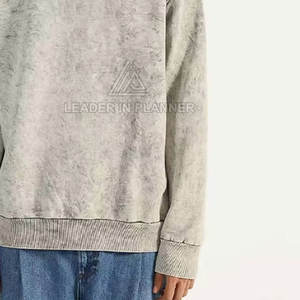 Servicio OEM al por mayor: Sudadera básica para hombre con lavado ácido, último diseño, hecha en Pakistán. Sudadera básica con lavado ácido. - Product Image 4