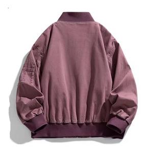 Chaqueta Bomber para Hombre, de Mezclilla, Cortavientos, con Capucha, Relleno de Poliéster, Cierre de Cremallera, Estilo Casual para Otoño, Corte Regular, Color Sólido - Product Image 5