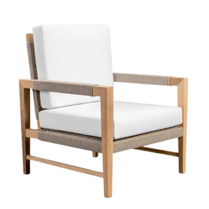 เก้าอี้ไม้สักในสวนพร้อมแขนเบาะนั่งสบาย - Product Image 2