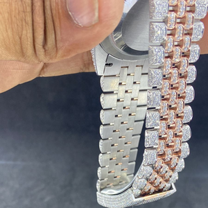 นาฬิกาเพชรโมอิสหรูราคาไม่แพง | VVS iced OUT Skeleton | ขายส่งเครื่องทดสอบเพชรผ่านราคาโรงงานโดยตรง - Product Image 5