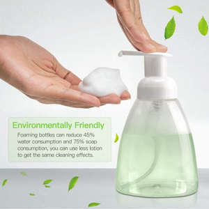 OEM PET Plastic 270ml Foam Soap Oval Flat Silk Screen Printed Bottle for Custom Packaging Wholesale High Compatible Various - Product Image 5