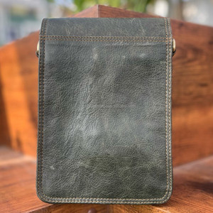 Bolso Crujiente de Cuero Auténtico Hecho a Mano para Mujer, Bandolera Elegante de Cuero de Grano Completo, Ideal para Regalo - Product Image 5