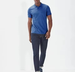 Polo de Golf Personalizado para Hombre, 100% Algodón, Manga Corta, Alta Calidad, Nuevo, Liso, Talla Grande, Color Amarillo, Corte Regular - Product Image 2