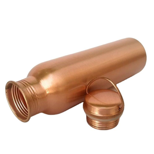 Bouteille d'eau artisanale 100 % cuivre pur 1000 ml – Offre spéciale à prix réduit – Bouteille en cuivre pour l'eau potable - Product Image 3