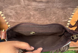 Nouveau gros sacs à bandoulière à franges en cuir de vachette personnalisés pour femmes concepteur de luxe grande capacité en cuir véritable sacs à main à bandoulière - Product Image 6