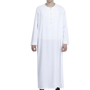 Jubba Tradicional para Hombre, Manga Larga, Transpirable, Hecha a Medida, Secado Rápido, Cuello Redondo, Thobes Musulmanes, Venta al Por Mayor, OEM, ODM, Mejor Precio - Product Image 3