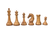 Juego de Ajedrez de latón y Metal de torneo de lujo personalizado Piatigorsky, juego de mesa con piezas de madera desgastadas