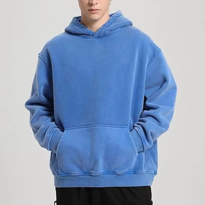 Sudaderas con capucha para hombre, estilo vintage, lavado ácido, con logo personalizado, tallas grandes - Product Image 1