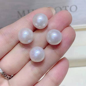 Boucles d'oreilles classiques et polyvalentes en perles d'eau douce avec crochet en argent S925, perle ronde Edison au look simple et tempéré - Product Image 4