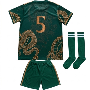 Camiseta de Fútbol Personalizada de Una Pieza con Nombre y Número Personalizados, Uniforme de Equipo de Secado Rápido, Camiseta de Fútbol de Manga Corta para Verano - Product Image 1