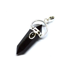 Pendentifs de mode de collier plaqué par point naturel en cristal - Product Image 4