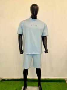 Conjuntos de Camisetas y Pantalones Cortos Deportivos Transpirables con Estampado Digital Personalizado, Cintura Ajustable con Cordón, Ropa Deportiva de Fútbol - Product Image 1