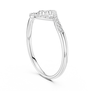 Anillo de Diamantes Cultivados en Laboratorio para Mujer AURELIA LOVE, Oro Blanco de 18 Quilates con Baño de Rodio, Anillo de Compromiso, Regalo de San Valentín, Uso Diario Elegante - Product Image 2