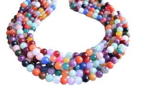 Collar de Cuentas de Resina Multicolor Hecho a Mano 2026, Joyería Elegante de Forma Redonda para Mujeres y Niñas, Accesorio de Moda para Fiestas - Product Image 3