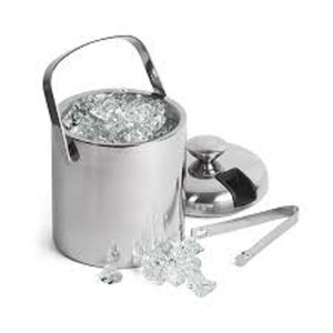 Modern Stainless Steel Ice Bucket Round Minimalist Design Rust Resistant Party Beverage <b>Cooler</b> with Tongs Home Party Ice Bucket - Product Image 2