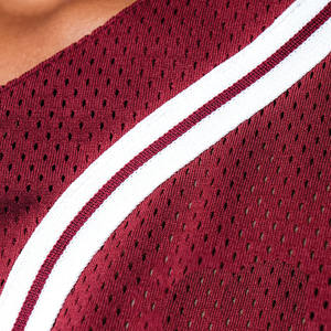 Maillot de baseball court en maille pour femme style streetwear hip-hop, T-shirt court ample, Maillot de sport, Haut d'uniforme d'équipe personnalisé, Fourniture en gros OEM - Product Image 4