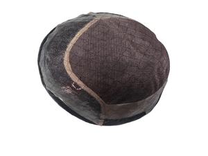 Peluca de tupé de cabello humano 100% para hombre, prótesis de cabello Remy indio, incluye ondas de agua de ondas profundas rectas rizadas de Bangladesh - Product Image 4