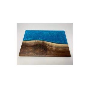 Bandeja de Resina y Madera de Acacia Ecológica, Excelente Calidad, Hecha a Mano, para Servir Té, Diseño Elegante - Product Image 1