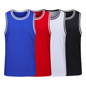High Quality Custom Made Blank Basketball Jersey 100% Polyester Sleeveless Top Mesh Fabric OEM/ODM Service - Product Image 1