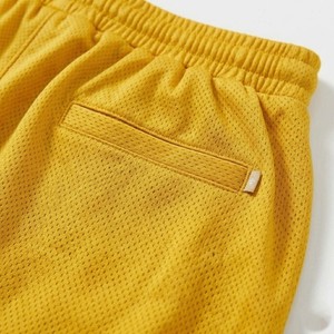 Men's Yellow <b>Two</b> <b>Piece</b> Sportswear <b>Set</b> Breathable <b>Mesh</b> T-Shirt and Shorts Casual Summer Gym Outfit Quick Dry Athletic Wear - Product Image 6