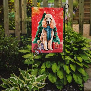 Drapeau de jardin de Noël Caniche multicolore Bannière décorative de jardin pour Patio Artwork & Flower Beds Mailbox Flag Size - Product Image 2