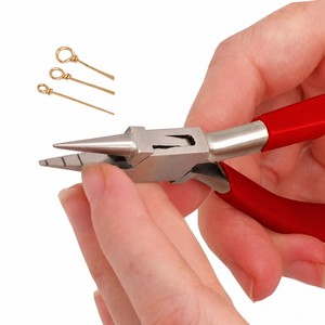 Groovy Looping Round <b>Nose</b> Jaws Pliers Jewelry Making Wire Loop Forming Tool Stainless Steel ZetomedPro - Product Image 3