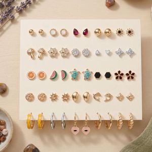 Juego de 25 Pares de Aretes de Mariposa, Antideslustre, Aretes de Moda para Mujeres y Niñas - Product Image 1