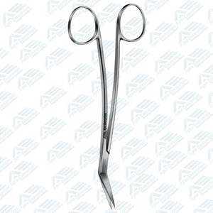 Ciseaux Locklin de haute qualité à lame unique, 155 mm, pour sutures, à angle latéral et dentelés - Product Image 5