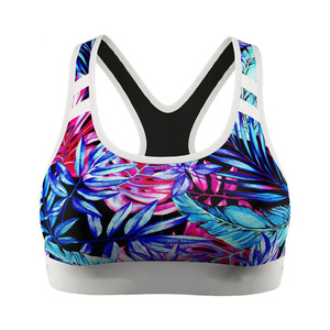 Wholesale Custom Sublimation Printed Sports Yoga Bra Women Seamless Quick-Dry High Support Gym Fitness Workout Bra OEM ODM - Product Image 4