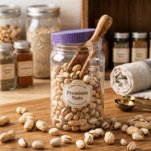 Wide Mouth Clear PET <b>Plastic</b> <b>Jar</b> 32 oz with Screw Lid for Food, Cookies, Candy & Sugar Packaging, Vietnam Factory Manufacturer - Product Image 3