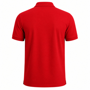 Premium Quality Top Selling Men's Red Cotton Breathable 220g Polo <b>Shirt</b> Short Sleeve Solid <b>Colour</b> Casual Style Pique Knitted - Product Image 2
