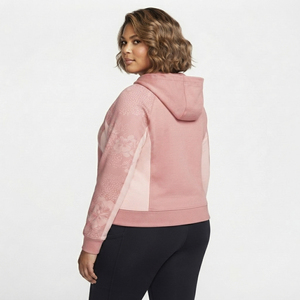Plus Size Women's Printed Hooded Zip-Up Fleece Sweatshirt Casual Winter Wear French Terry Hooded <b>Jacket</b> Women Crop Zipper Hoodie - Product Image 4