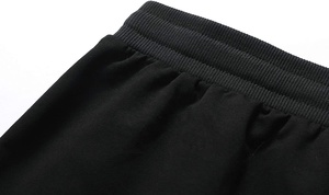 Shorts en coton pour hommes, décontracté, en molleton, pour jogging, entraînement, salle de sport, Sweat-shirt, Short athlétique avec poches à fermeture éclair - Product Image 5