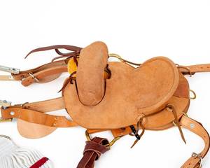Hochwertiges Echtes Leder Dressur-Sattel-Set |   Baumloser Western-Sattel Sattelunterlage |   Langlebige Pferdeausrüstung | - Product Image 2