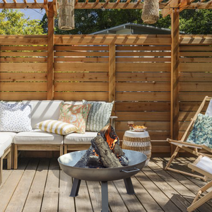 Réchaud de camping portable en acier avec foyer pour le chauffage extérieur du patio et le jardin. - Product Image 6