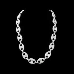 Collar de Cadena Cubana de Plata de Ley 925 con Baño de Oro Rosa y Moissanita Tallada, Estilo Hip Hop, Personalizable, Joyería Brillante Unisex - Product Image 4