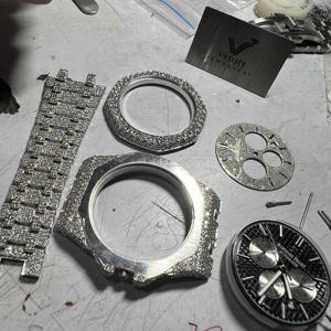 Pendentif Hip-Hop personnalisé en argent 925 plaqué or rose et or blanc, serti de moissanite VVS certifiée IGI, style Iced Out, bijoux raffinés pour cadeau - Product Image 3