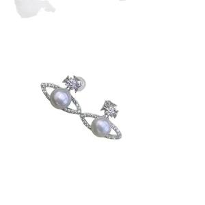 Light Luxury 10-11mm Stud Earrings 18K Gold Plating Imported From Italy Mixed <b>Color</b> Process Natural Thick Gold <b>Bead</b> Good Quality - Product Image 5