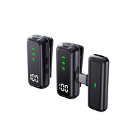 Microphone sans fil dynamique Lavalier portable omnidirectionnel avec réduction de bruit et connecteur Type C pour téléphones mobiles
