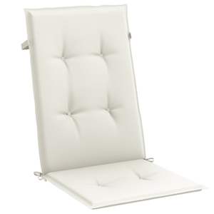 Juego de 2 Cojines para Silla de Respaldo Alto Color Crema Melange, Almohadas Lumbares y Cojines para Asiento - Product Image 4