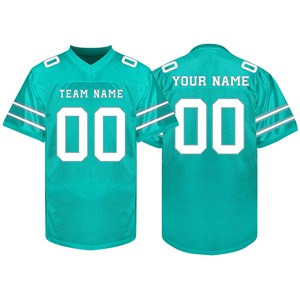 เสื้อเจอร์ซีย์อเมริกันฟุตบอลผู้ชายทรงโอเวอร์ไซส์ ผ้าตาข่ายสำหรับเล่นกีฬา ออกแบบแขนเสื้อได้ตามต้องการ ทรงพอดีตัว ปักโลโก้ทีม - Product Image 4