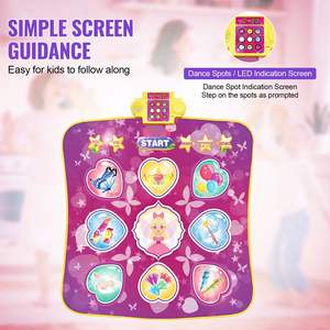 9-Button <b>Electronic</b> Dance Mat Mixer Rhythm Step Play 3 <b>Game</b> Modes Adjustable Volume 8 Challenge Levels Built-in Music Birthday - Product Image 3