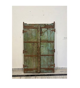 <b>Antique</b> Solid Wood Door Panels with Hand Carved <b>Frame</b> Luxury Villa Front Door for Restaurants Hotels Home Furniture - Product Image 1