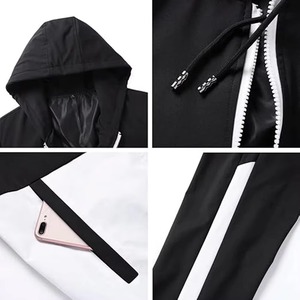Trajes cortavientos para hombre de primera calidad al por mayor para venta en línea, diseño personalizado, color sólido. - Product Image 6
