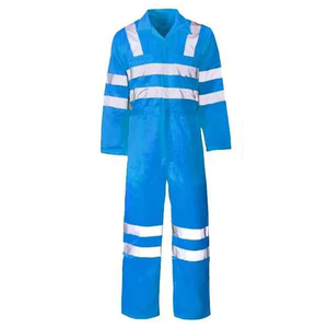 OEM Unisex Hi Vis Safety Workwear Uniforms Long Sleeve Breathable Polyester Level a Protection for <b>Fire</b> Protection Low Price - Product Image 2