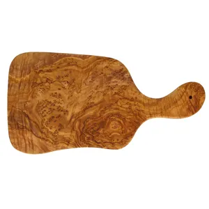 Planche de service en bois faite à la main, forme irrégulière, design minimaliste, bois massif, durable, planche à découper pour la cuisine - Product Image 1